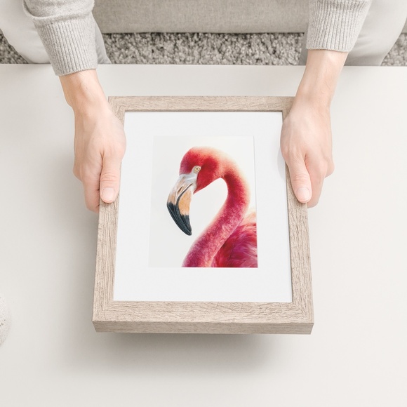 Watercolor Flamingo Wall Art Print, Unframed - Vibrant Tropical Elegance - Picture 6 of 7